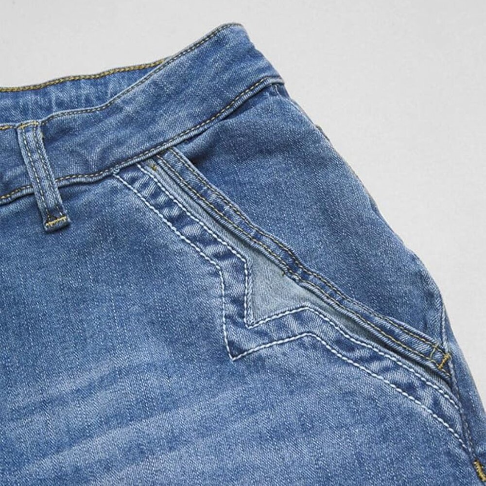 Flamingals Wide Leg Jeans‎ for Women | Mid Waist Baggy Washed Denim Jeans - Picture 9 of 16